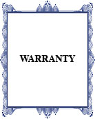 Warranty